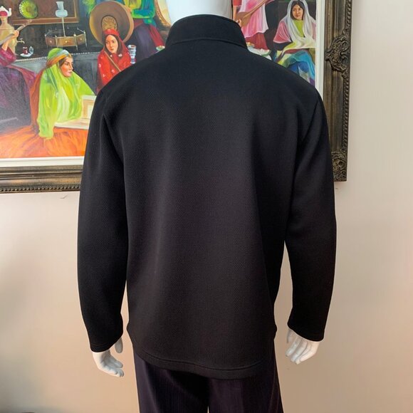 KARBON Performance Men's Black Activewear Sweater Jacket - Picture 10 of 11